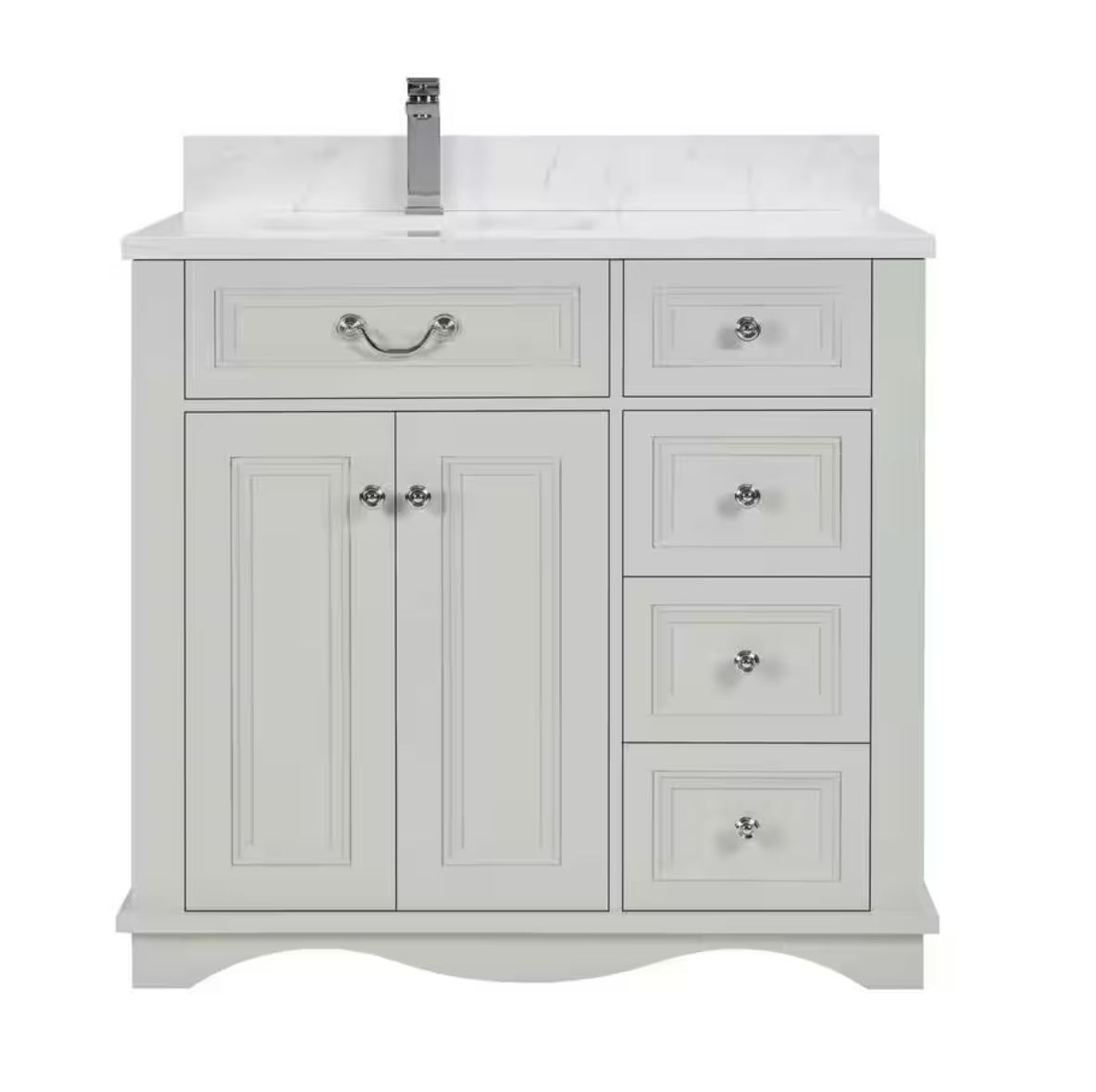 Luxury vanity installation